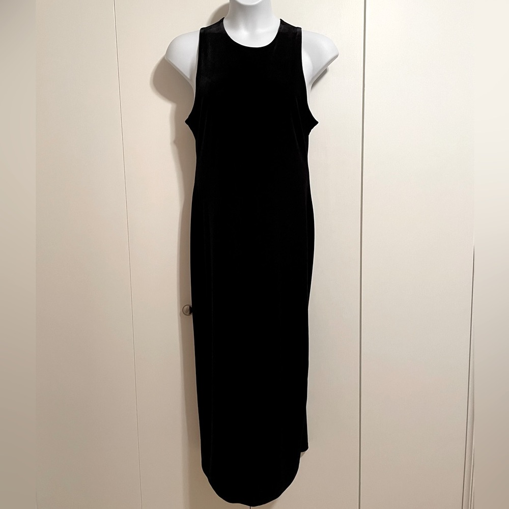 INC Long Black Velvet Dress